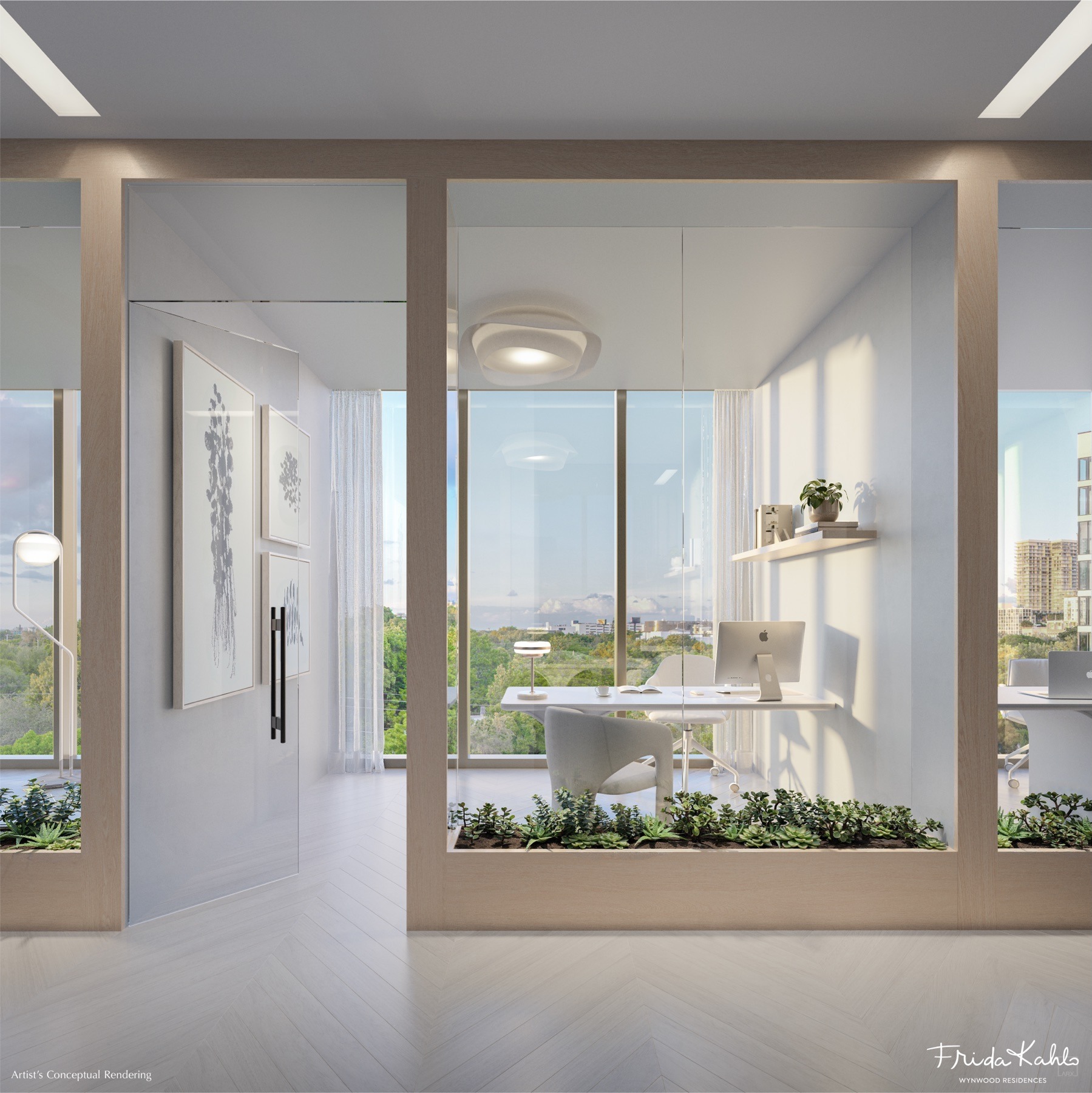Integrated private office suite — included with select residences.